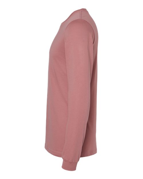 Bella+Canvas 3501 Unisex Jersey Long Sleeve Tee - Mauve - side