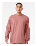 Bella+Canvas 3501 Unisex Jersey Long Sleeve Tee - Mauve - model front