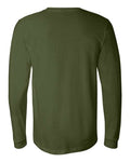 Bella+Canvas 3501 Unisex Jersey Long Sleeve Tee - Olive - back