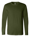 Bella+Canvas 3501 Unisex Jersey Long Sleeve Tee - Olive - front