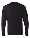 Hanes 5586 Authentic Long Sleeve T-Shirt - Black - back
