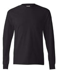 Hanes 5586 Authentic Long Sleeve T-Shirt - Black - front