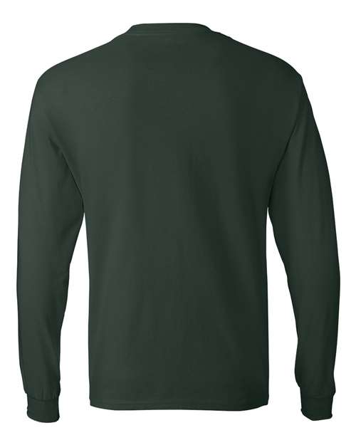 Hanes 5586 Authentic Long Sleeve T-Shirt - Deep Forest - back
