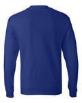 Hanes 5586 Authentic Long Sleeve T-Shirt - Deep Royal - back