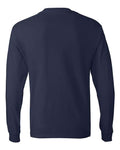 Hanes 5586 Authentic Long Sleeve T-Shirt - Navy - back