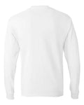 Hanes 5586 Authentic Long Sleeve T-Shirt - White - back