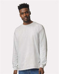 Gildan 2400 Ultra Cotton Long Sleeve T-Shirt - Ash - model front