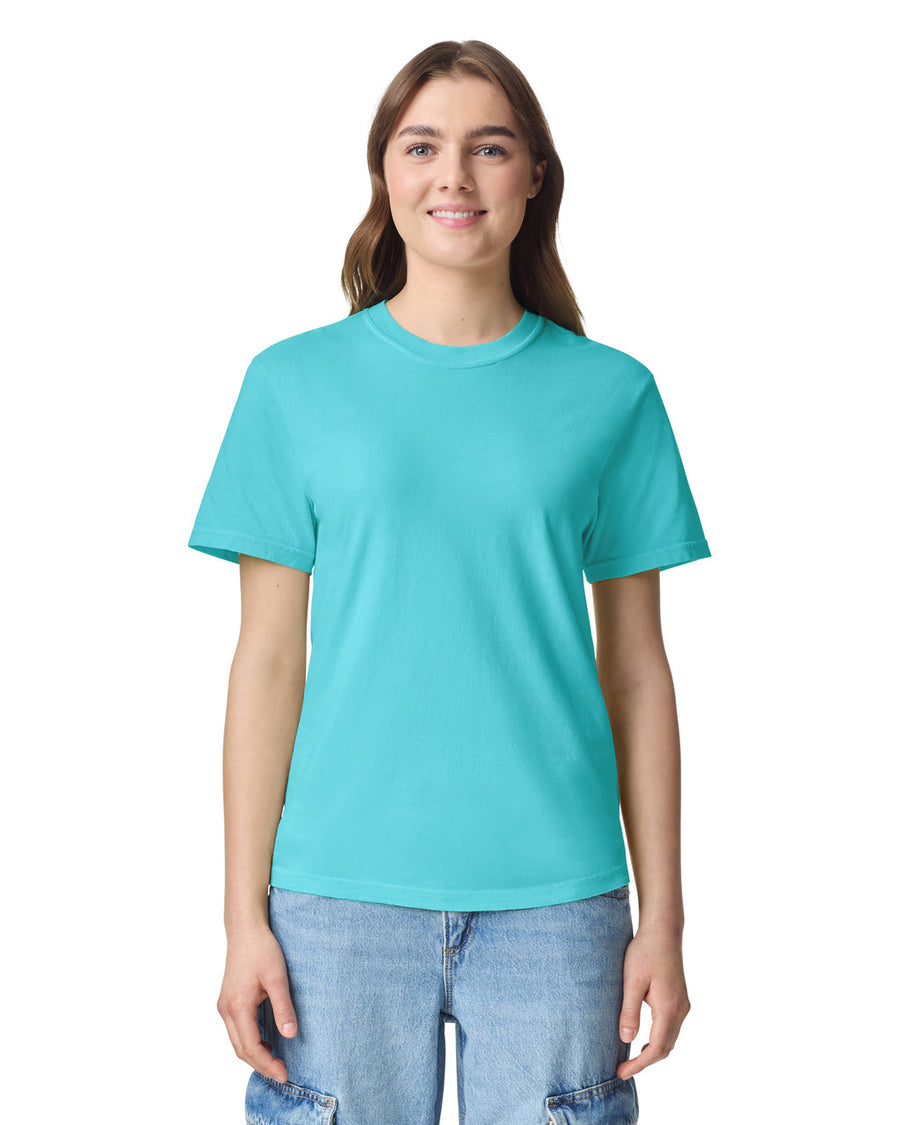 Comfort Colors C1717 Garment-Dyed Heavyweight T-Shirt - Lagoon - model front