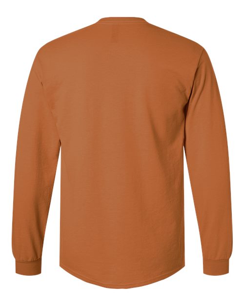 Gildan 2400 Ultra Cotton Long Sleeve T-Shirt - Texas Orange - back