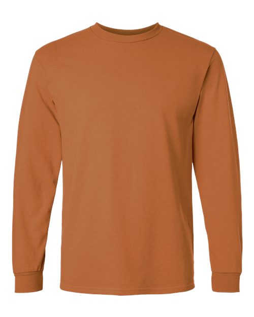 Gildan 2400 Ultra Cotton Long Sleeve T-Shirt - Texas Orange - flat front