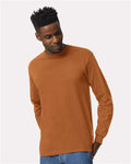 Gildan 2400 Ultra Cotton Long Sleeve T-Shirt - Texas Orange - model front