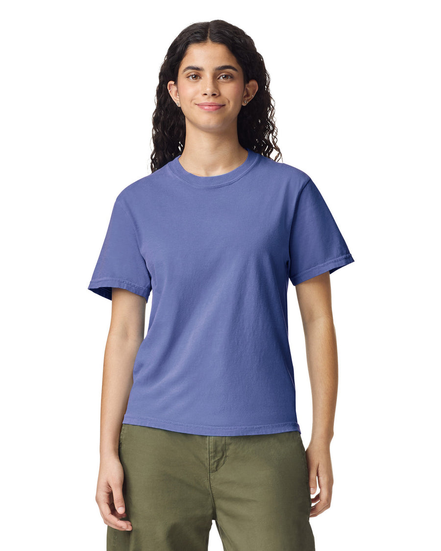 Comfort Colors C1717 Garment-Dyed Heavyweight T-Shirt - Periwinkle - model front