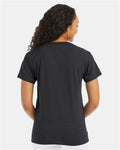 Hanes 5170 Unisex EcoSmart T-Shirt - Charcoal Heather - model back