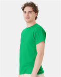 Hanes 5170 Unisex EcoSmart T-Shirt - Kelly Green - model side