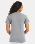 Hanes 5170 Unisex EcoSmart T-Shirt - Light Steel - model back