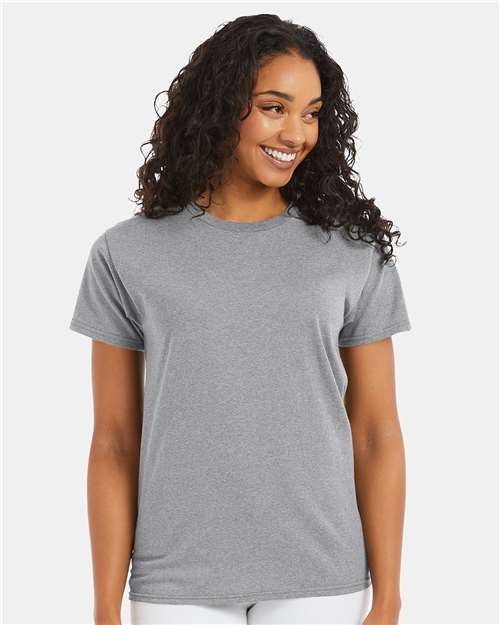 Hanes 5170 Unisex EcoSmart T-Shirt - Light Steel - model front