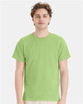 Hanes 5170 Unisex EcoSmart T-Shirt - Lime - model front