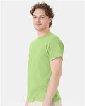Hanes 5170 Unisex EcoSmart T-Shirt - Lime - model side