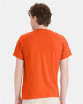 Hanes 5170 Unisex EcoSmart T-Shirt - Orange - model back