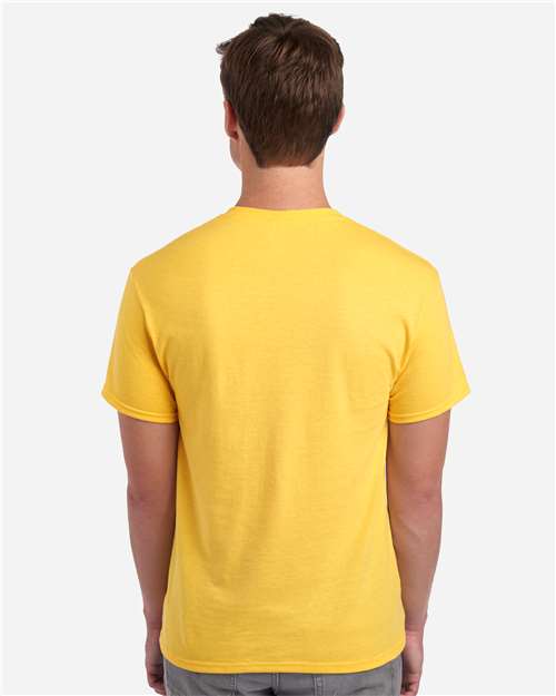 Jerzees 29MR Dri-Power 50/50 T-Shirt - Island Yellow - model back