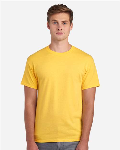 Jerzees 29MR Dri-Power 50/50 T-Shirt - Island Yellow - model front