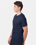 Hanes 5590 Men's Authentic Pocket T-Shirt - Navy - model side