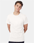 Hanes 5590 Men's Authentic Pocket T-Shirt - White - model front