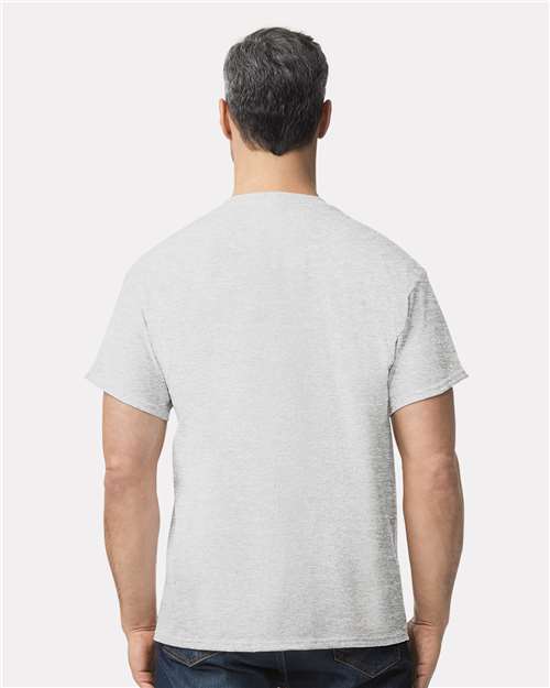 Gildan 2300 Unisex Ultra Cotton Pocket T-Shirt - Ash - model back