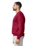 Gildan G180 Heavy Blend Crewneck Sweatshirt - Cardinal Red - model side