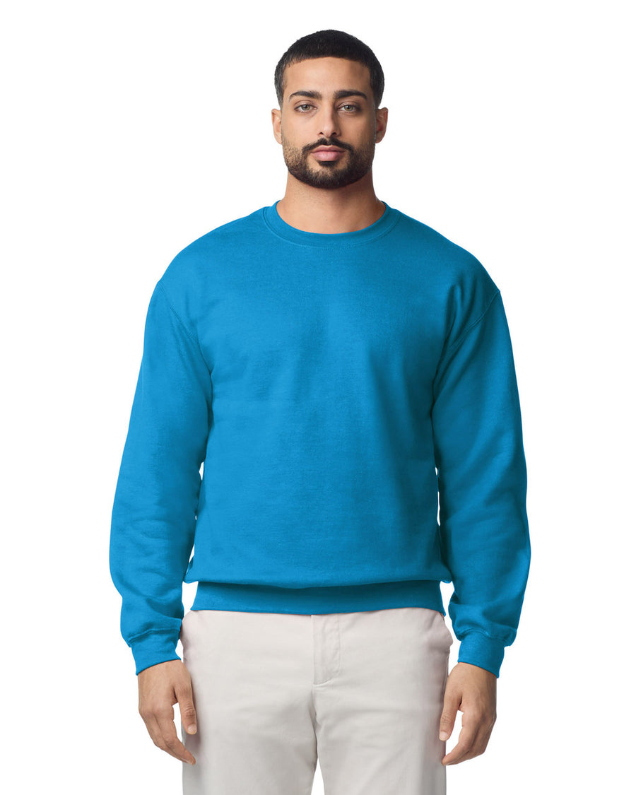 Gildan G180 Heavy Blend Crewneck Sweatshirt - Sapphire - model front