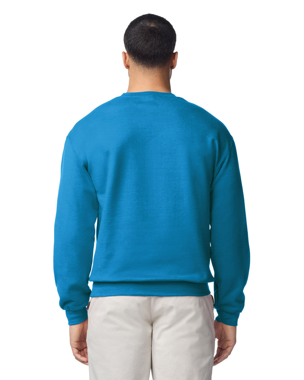 Gildan G180 Heavy Blend Crewneck Sweatshirt - Sapphire - model back