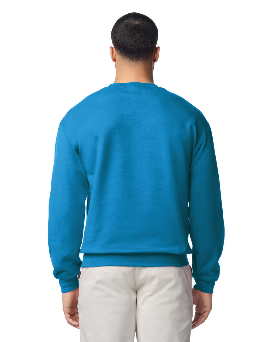 Gildan G180 Heavy Blend Crewneck Sweatshirt - Sapphire - model back