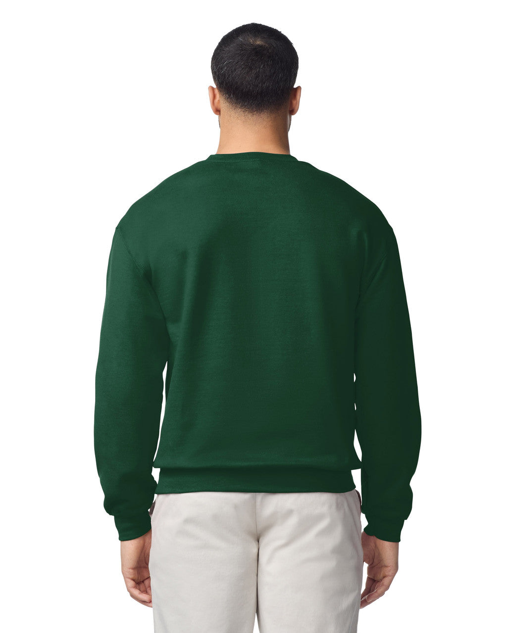 Gildan G180 Heavy Blend Crewneck Sweatshirt - Forest - model back