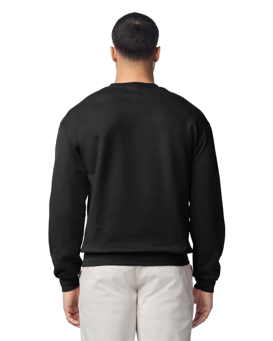 Gildan G180 Heavy Blend Crewneck Sweatshirt - Black - model back