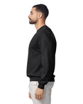 Gildan G180 Heavy Blend Crewneck Sweatshirt - Black - model side