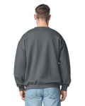 Gildan G180 Heavy Blend Crewneck Sweatshirt - Charcoal - model back