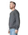 Gildan G180 Heavy Blend Crewneck Sweatshirt - Charcoal - model side