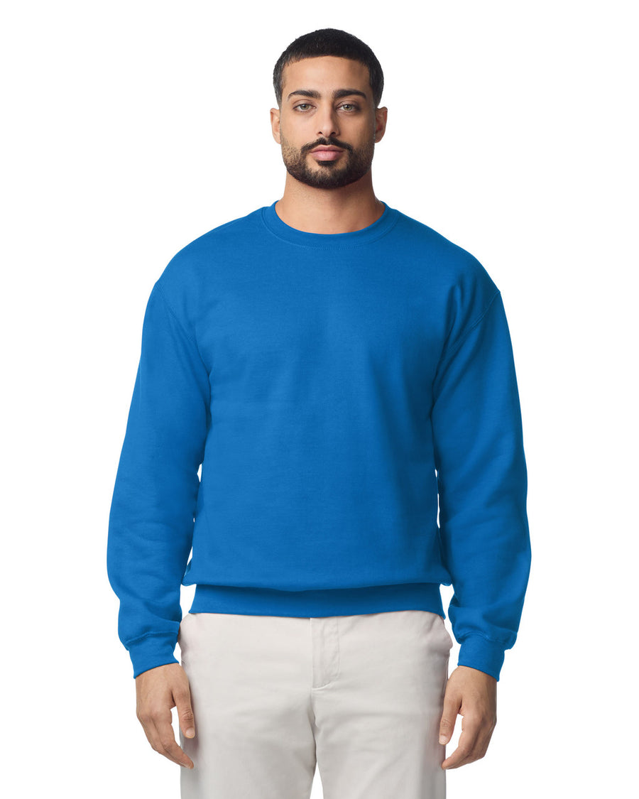 Gildan G180 Heavy Blend Crewneck Sweatshirt - Royal - model front