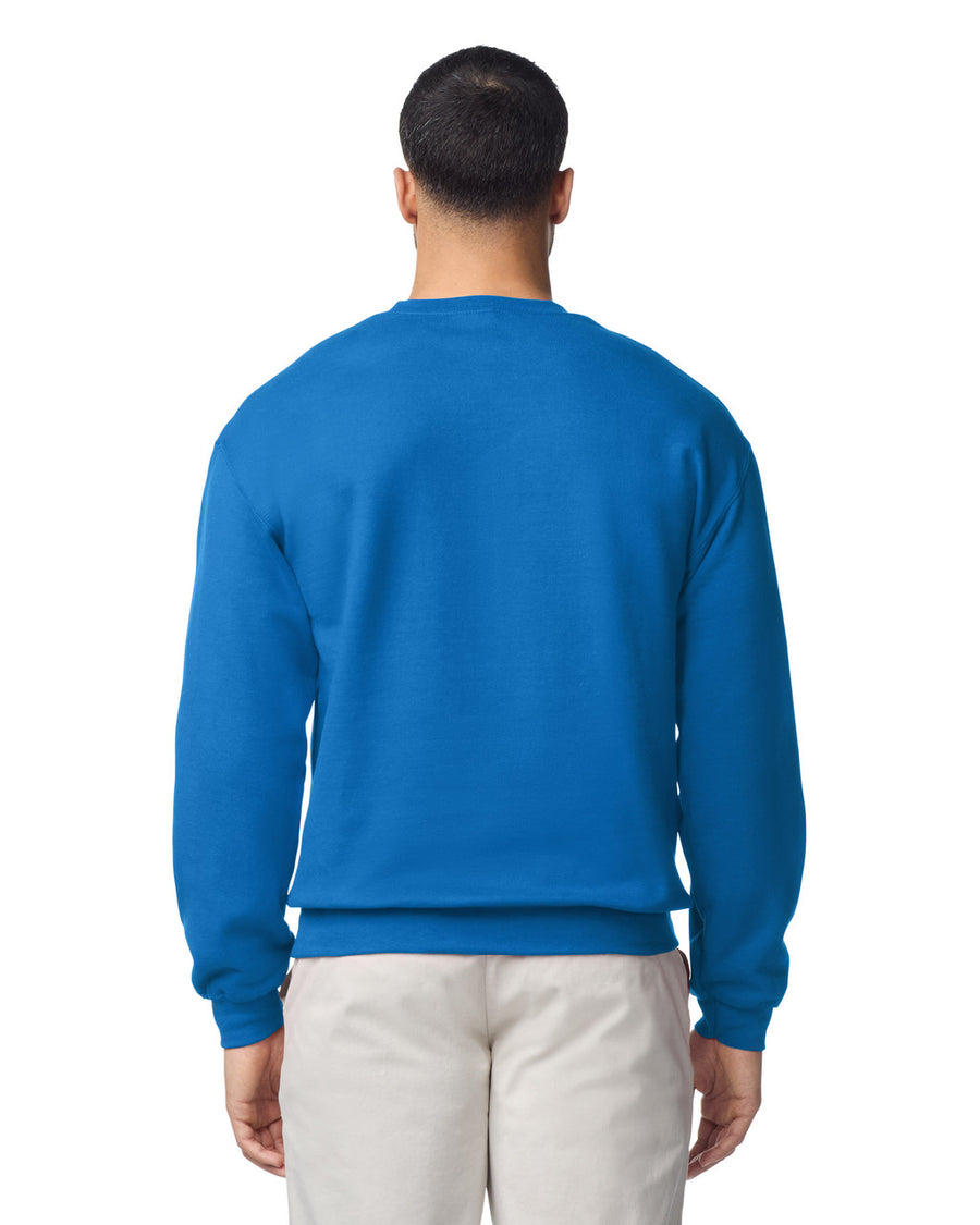 Gildan G180 Heavy Blend Crewneck Sweatshirt - Royal - model back