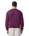 Gildan G180 Heavy Blend Crewneck Sweatshirt - Maroon - model back