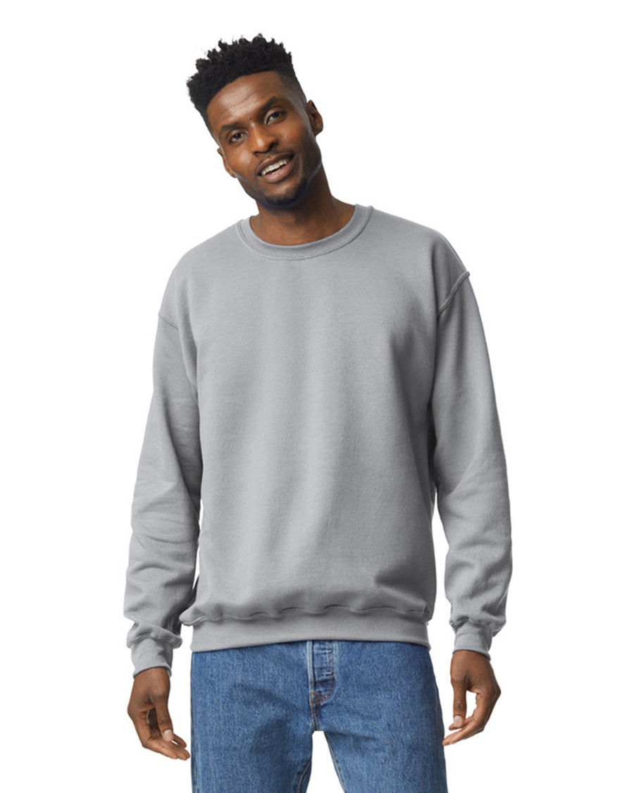 Gildan G180 Heavy Blend Crewneck Sweatshirt - Sport Grey - model front