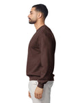 Gildan G180 Heavy Blend Crewneck Sweatshirt - Dark Chocolate - model side