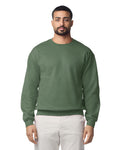 Gildan G180 Heavy Blend Crewneck Sweatshirt - Military Green - model front