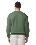Gildan G180 Heavy Blend Crewneck Sweatshirt - Military Green - model back