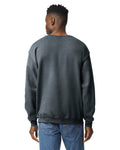 Gildan G180 Heavy Blend Crewneck Sweatshirt - Dark Heather - model back