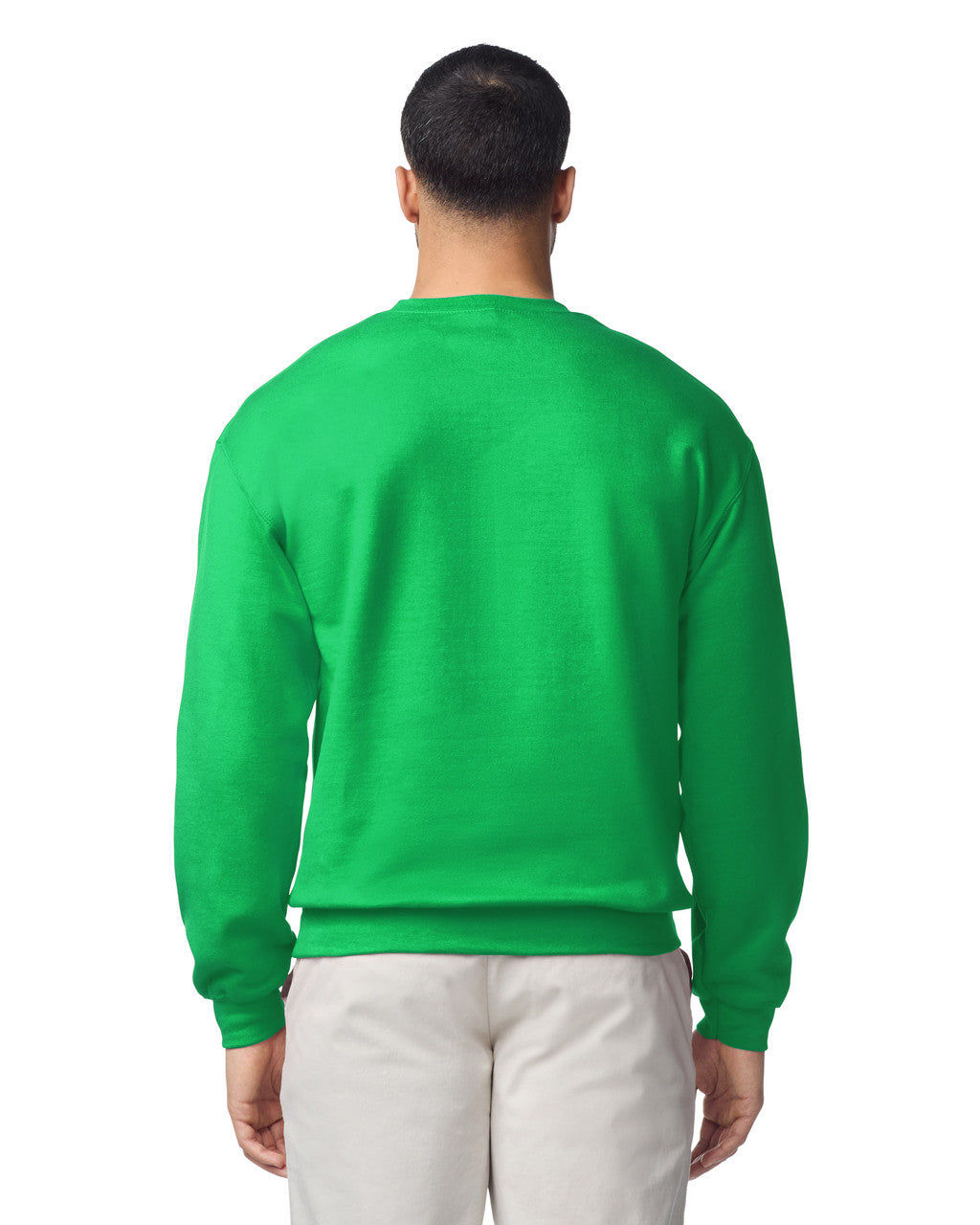Gildan G180 Heavy Blend Crewneck Sweatshirt - Irish Green - model back