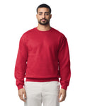 Gildan G180 Heavy Blend Crewneck Sweatshirt - Cherry Red - model front