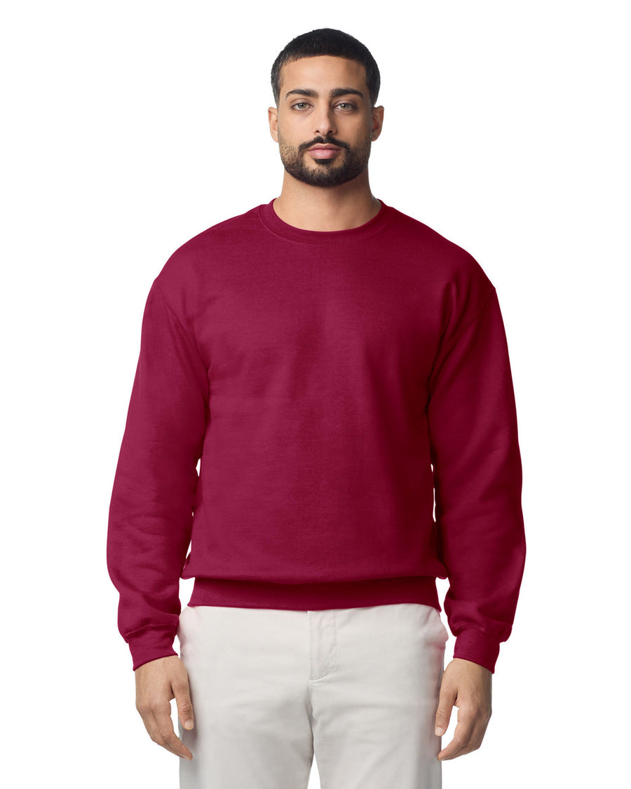 Gildan G180 Heavy Blend Crewneck Sweatshirt - Garnet - model front