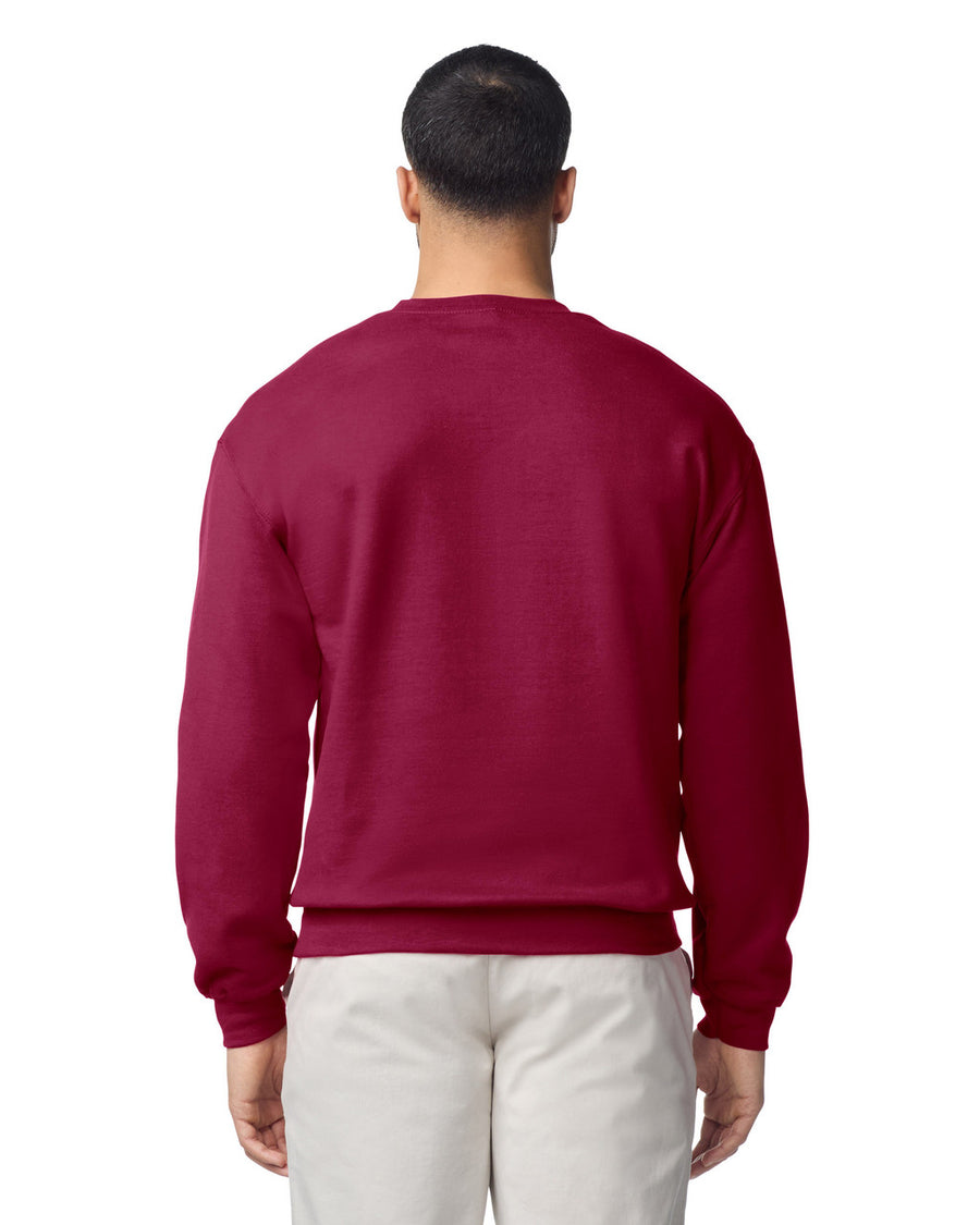 Gildan G180 Heavy Blend Crewneck Sweatshirt - Garnet - model back