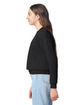 Gildan 18000B Youth Heavy Blend Crewneck Sweatshirt - Black - model side